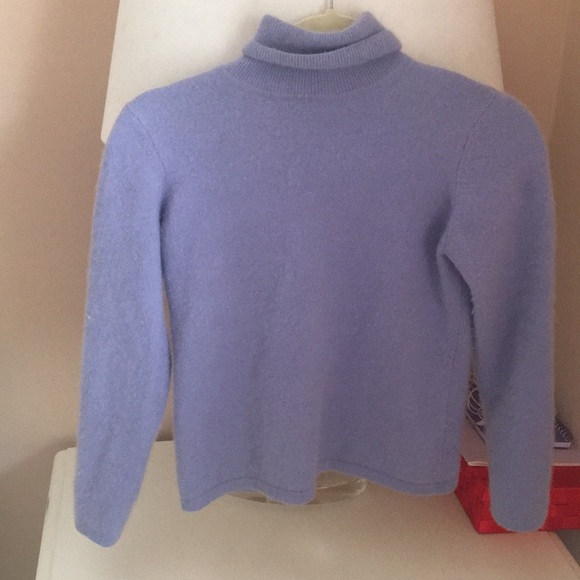 Charter Club Sweaters - 100% cashmere lilac turtleneck